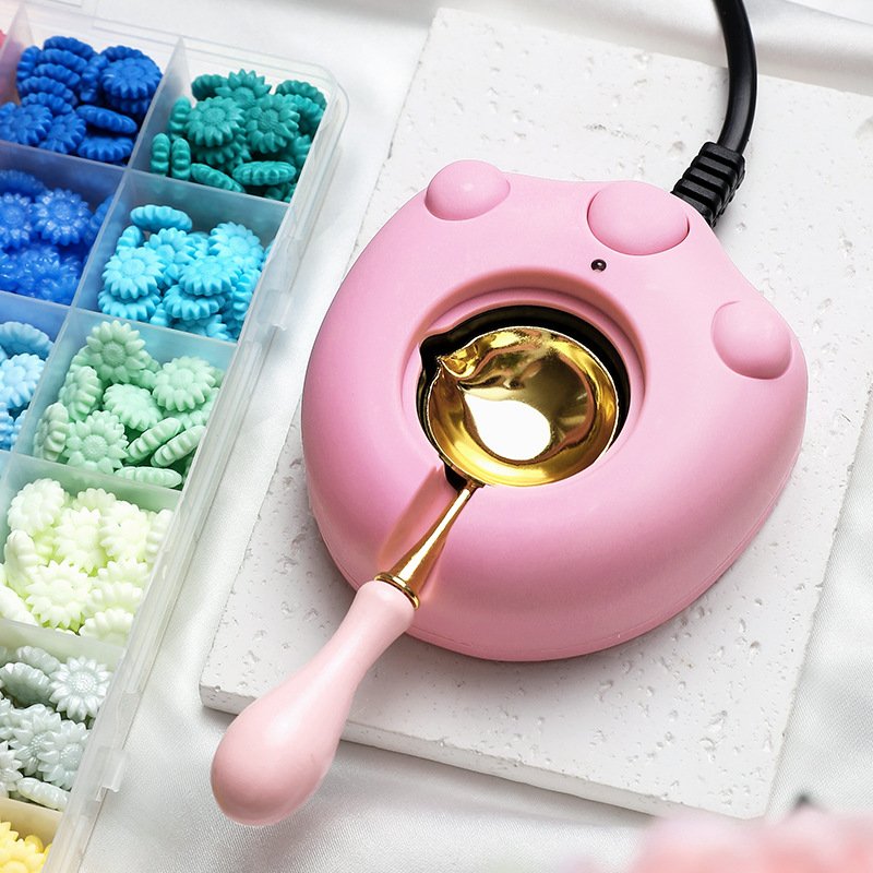 Cute cat scratching electric heating furnace - solid brass stamps, embossed stamps wax beads metal heads manufacturer wholesale