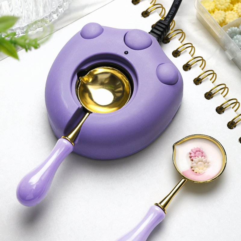 Cute cat scratching electric heating furnace - solid brass stamps, embossed stamps wax beads metal heads manufacturer wholesale