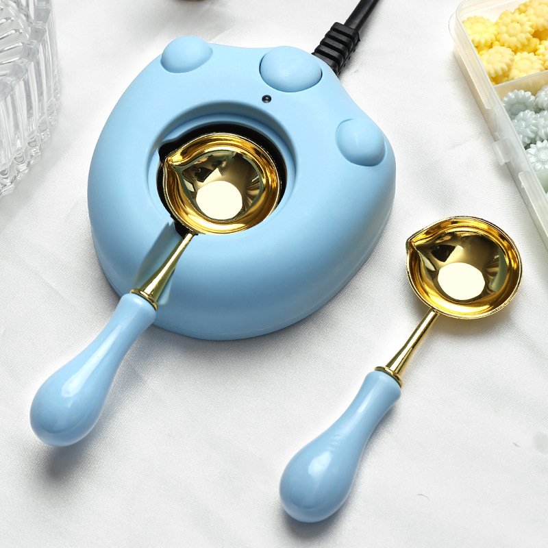 Cute cat scratching electric heating furnace - solid brass stamps, embossed stamps wax beads metal heads manufacturer wholesale