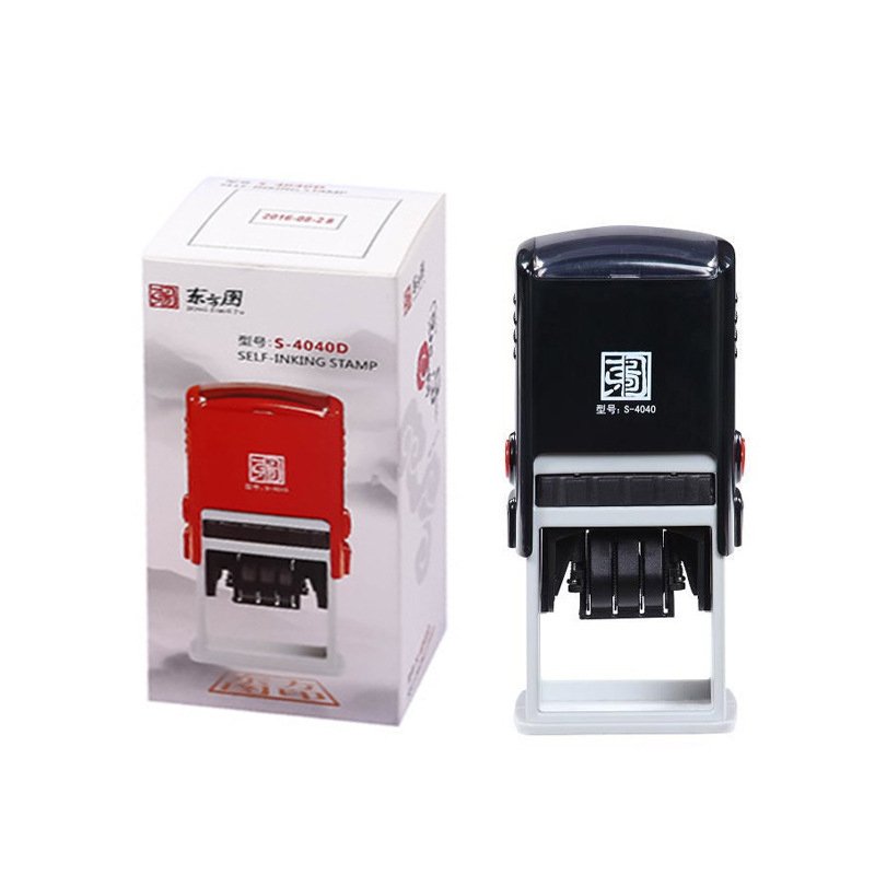 blank self inking rubber Automatic Handle Rubber Date Self-inking Stamps
