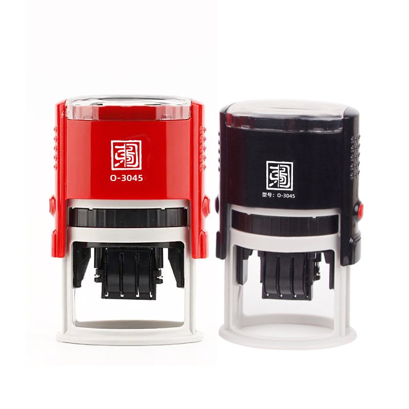 blank self inking rubber Automatic Handle Rubber Date Self-inking Stamps