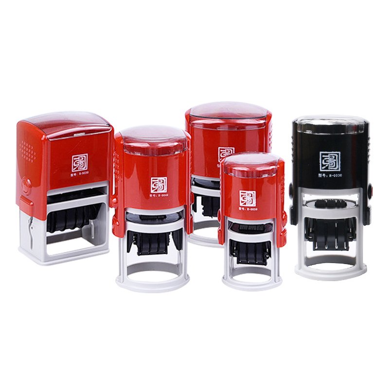 blank self inking rubber Automatic Handle Rubber Date Self-inking Stamps