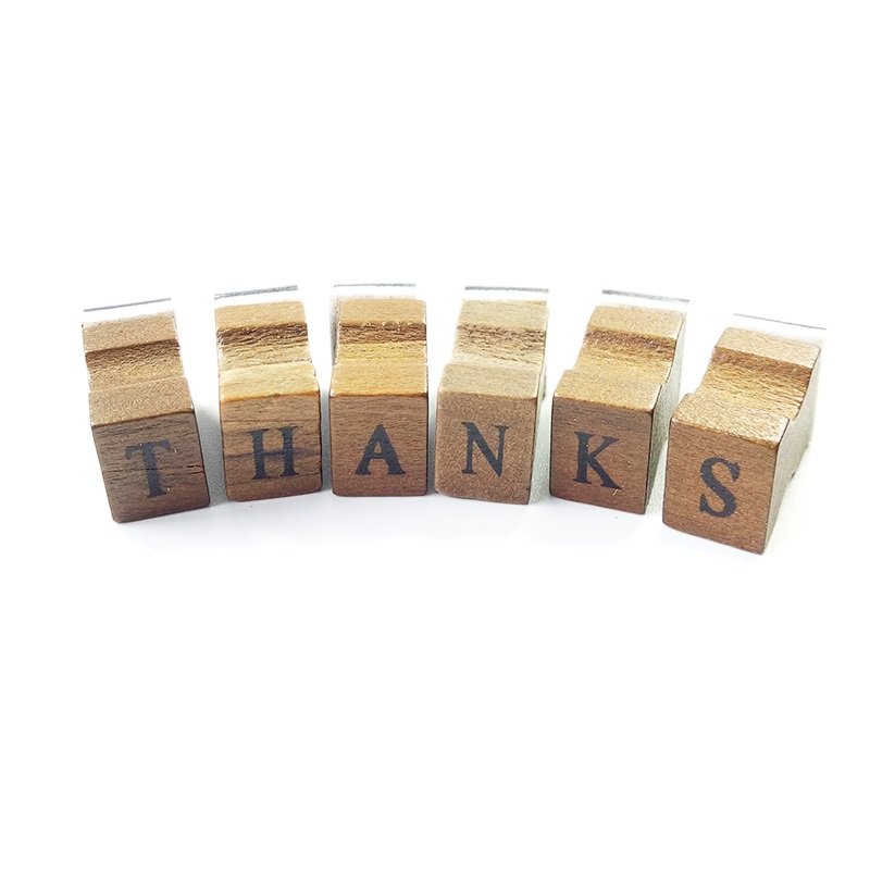 42 pcs/box Classic Design Capital Letters Numbers Stamp Vintage Wooden Craft Box Alphabet clear rubber Stamp For DIY decoration