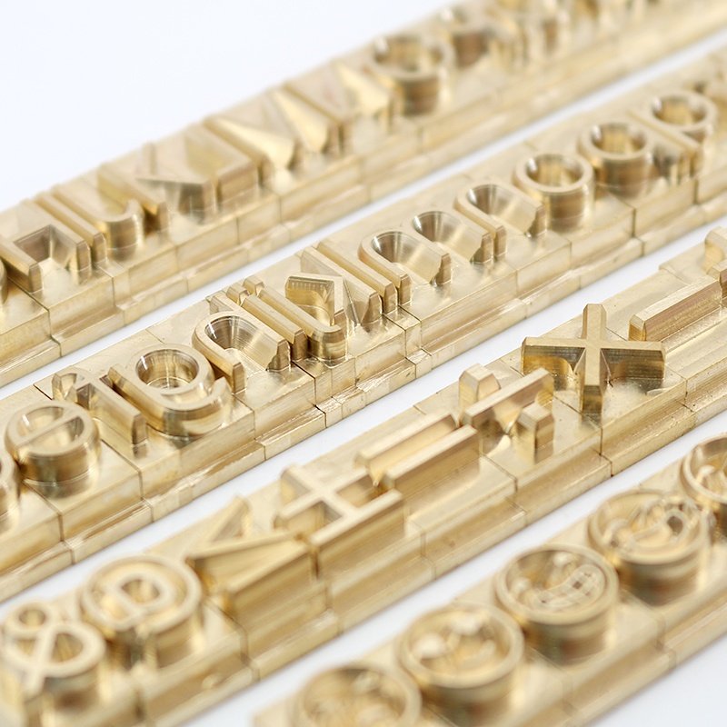 Letter Stamping Custom 6Mm 8Mm10Mm Logo Emboss 26 Alphabet Letter Brass Leather Stamp For Hot Foil Stamping