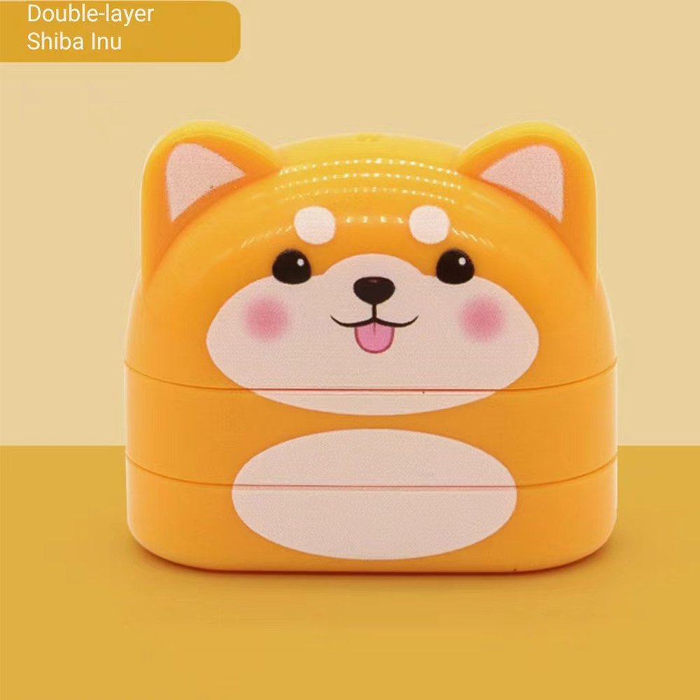 Kids Double-Sided Name Stamp on Multi-Layered Clothing Two-Color Rubber Paper and Plastic Flash Stamp with Personalized Logo