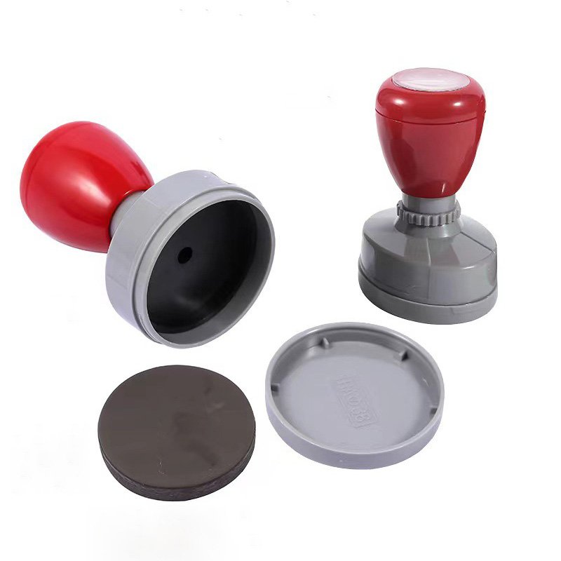 HA red gray office flash stamp handle photosensitive stamps holder mount case
