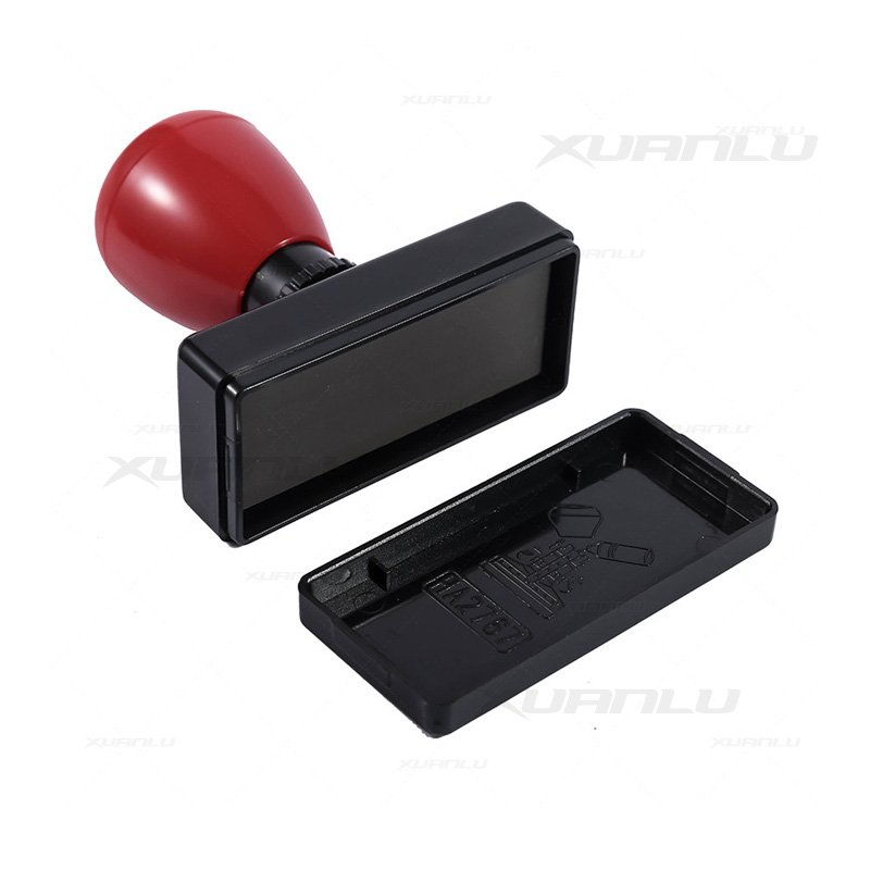 HA red gray office flash stamp handle photosensitive stamps holder mount case