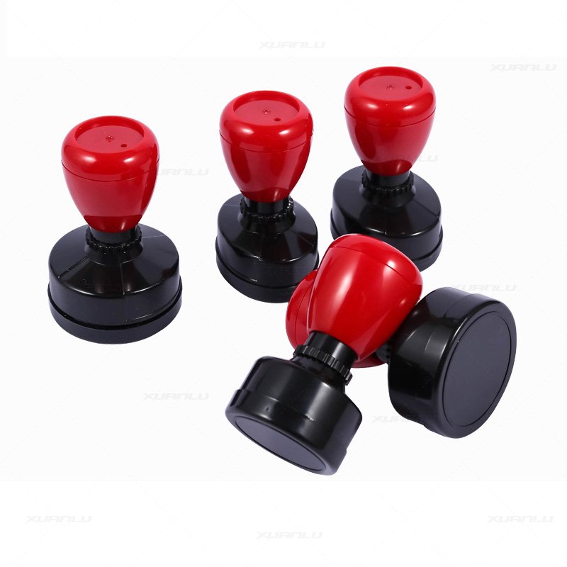 HA red gray office flash stamp handle photosensitive stamps holder mount case