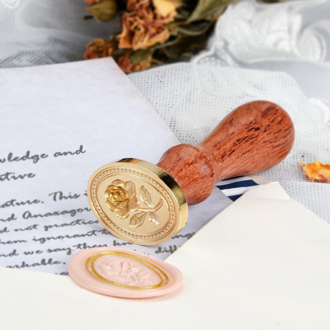 Hot Sale Customized Personalized Logo Wax Seal Stamp Kits For Office Use