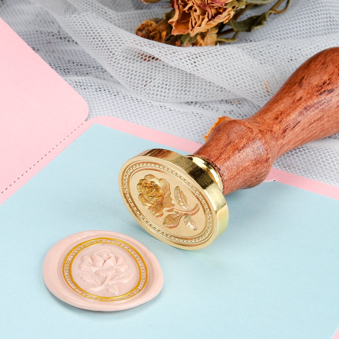 Hot Sale Customized Personalized Logo Wax Seal Stamp Kits For Office Use