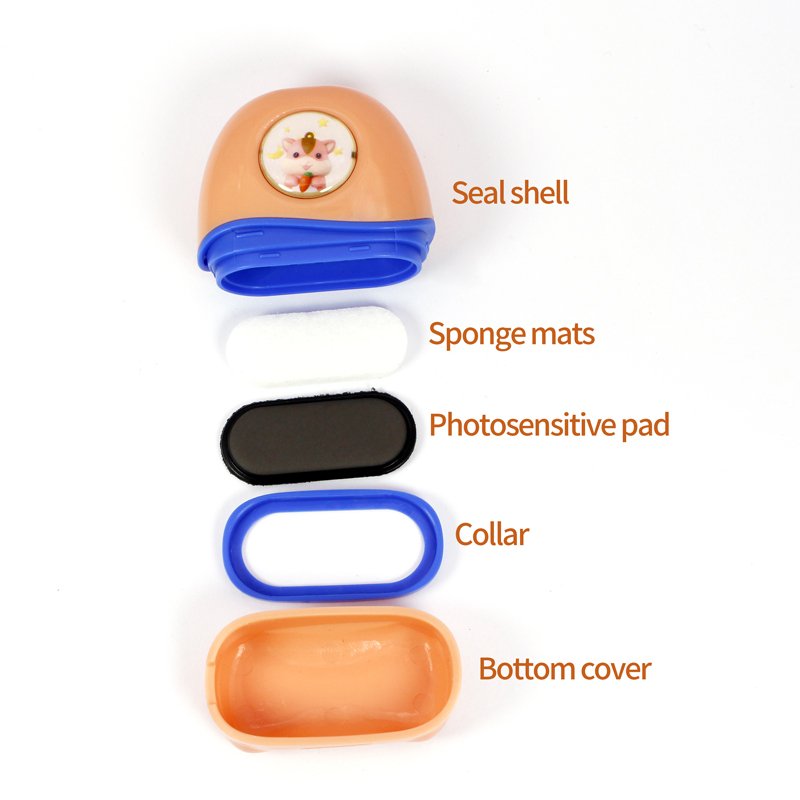 Kids stamp factory wholesale custom personalized paper book textile fabric stamp kids flash name stamp