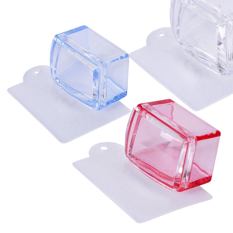 Destly New Nail Supplier Tools Square Silicone Seal Nail Polish Stamping French Tip Stamping Gel Nail Stamper