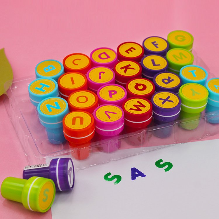 Custom Children alphabet Stamp Toy Set