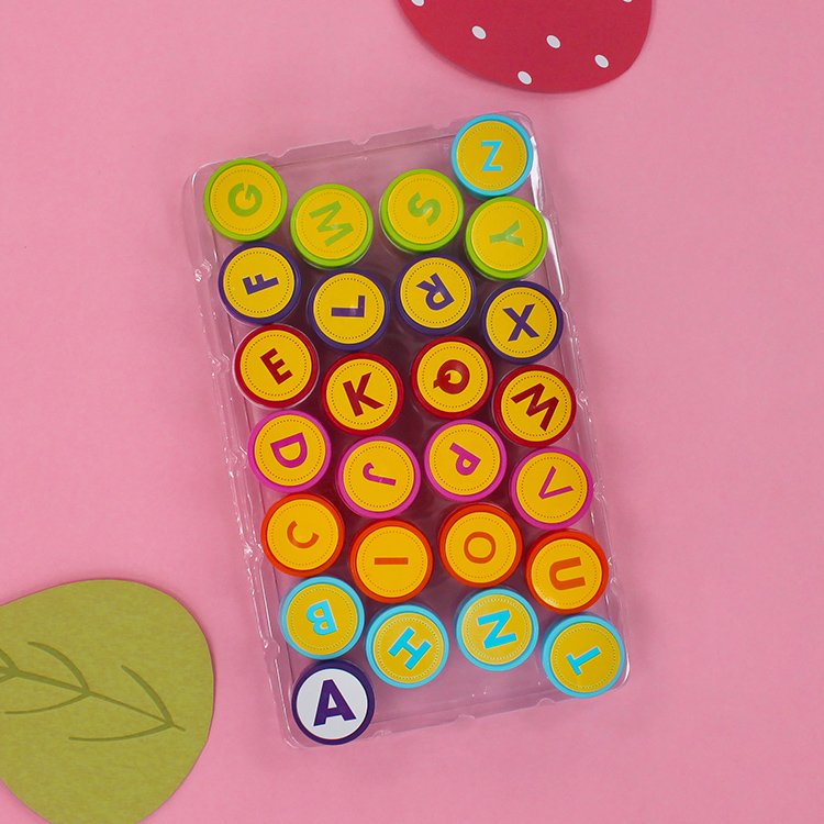 Custom Children alphabet Stamp Toy Set