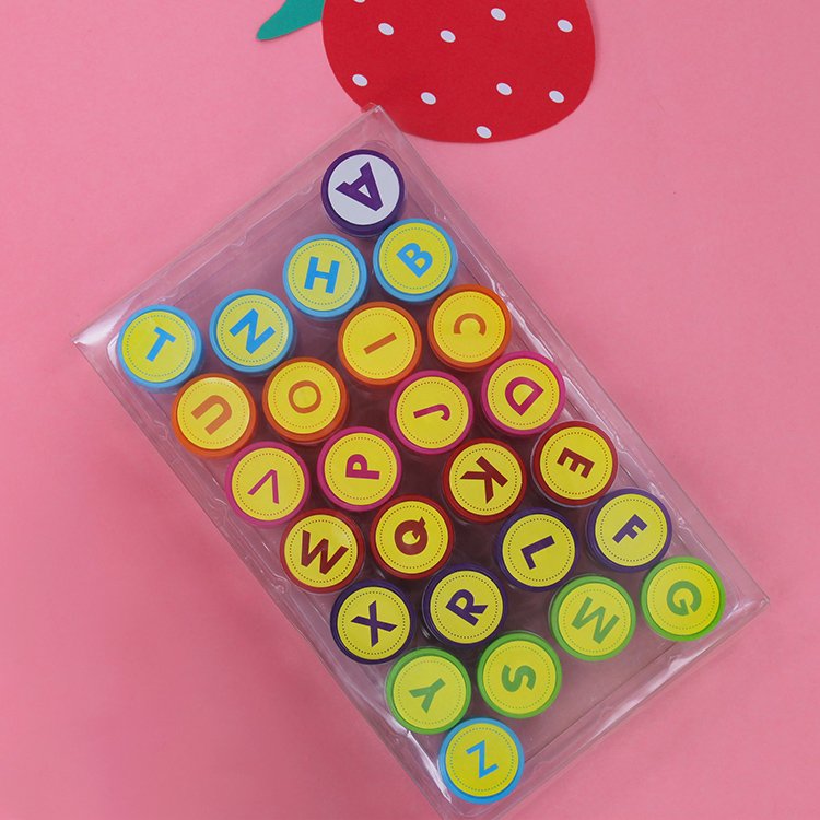 Custom Children alphabet Stamp Toy Set