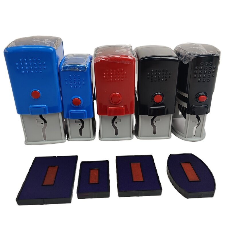 Custom Various Sizes Bottom Cover Rubber Seal Fiscal Personal Logo Stamp Office stamp personalized Self Inking Stamp