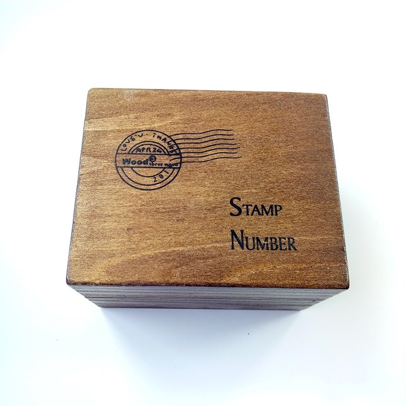 28 pcs/box Number Weather Week Wood Dairy Stamp Box Hand Writing Stamp Antique Wooden Rubber Stamp With Case