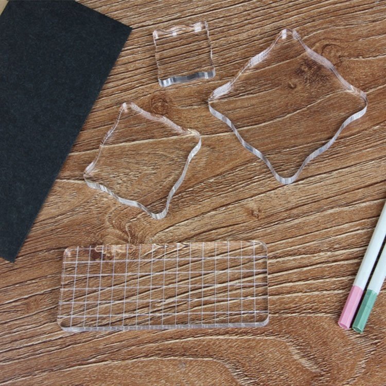 Krystal Acrylic Block, Acrylic Stamp Display For Scrapbooking Crafts Making