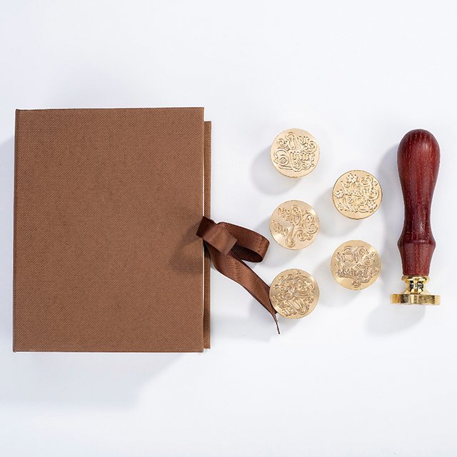 Factory Price Custom Handle Wooden Wax Seal Stamp set