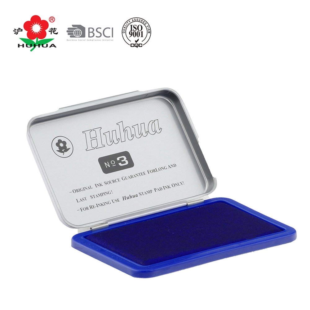 NO.182 HUHUA Office Metal Case Stamp Pad Refill Ink Stamp Pad