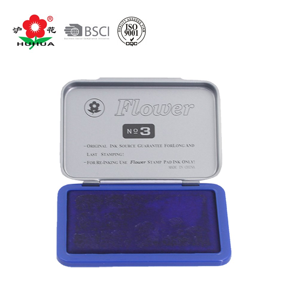 NO.182 HUHUA Office Metal Case Stamp Pad Refill Ink Stamp Pad