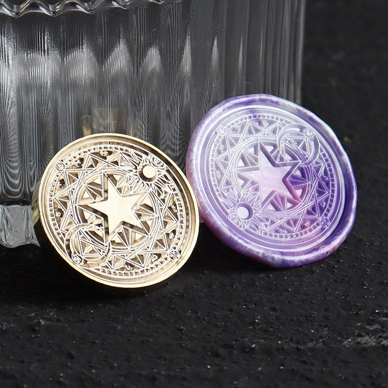 Guangdong Supplier circle mold Angel Factory Price Standard Stamp Retro copper For DIY machine make glue gun wax seal stamp