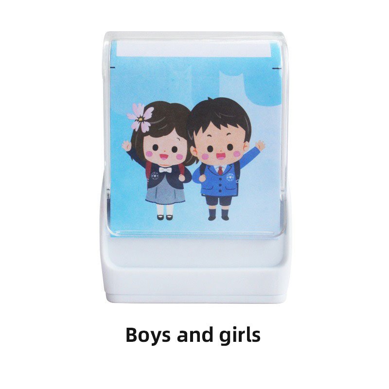 Multi style cute children's self ink foam stamp cartoon flash design, suitable for DIY and office plastic and rubber ink pad
