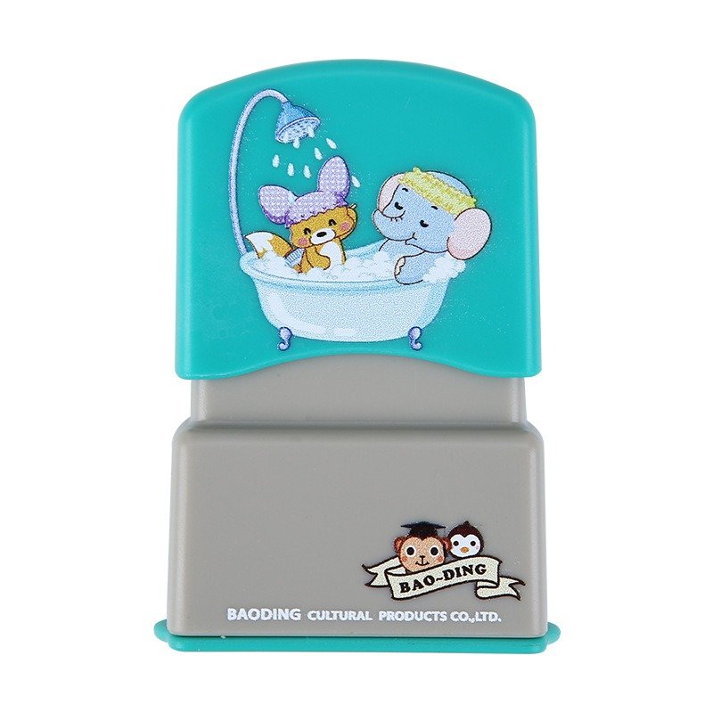 Multi style cute children's self ink foam stamp cartoon flash design, suitable for DIY and office plastic and rubber ink pad