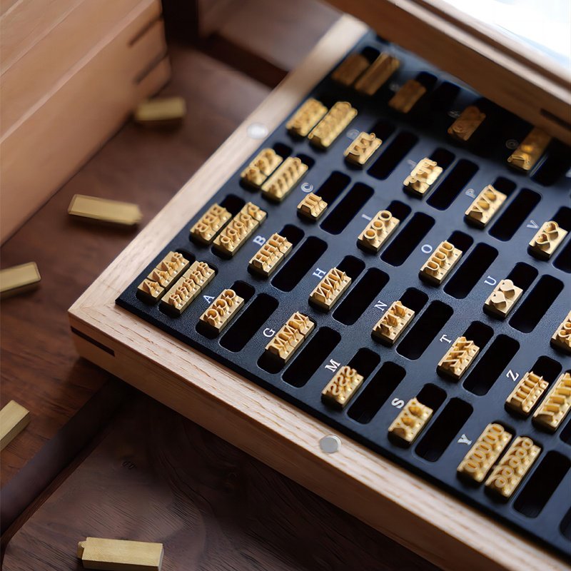 Leather Stamp 26 Alphabet Leather Processing Wood Branding Paper Printing Brass Metal Letters Stamp Brass Stamp Letters Set Tool