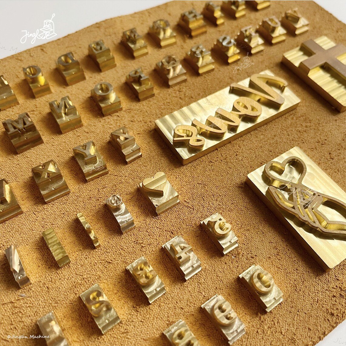 Leather Stamp 26 Alphabet Leather Processing Wood Branding Paper Printing Brass Metal Letters Stamp Brass Stamp Letters Set Tool