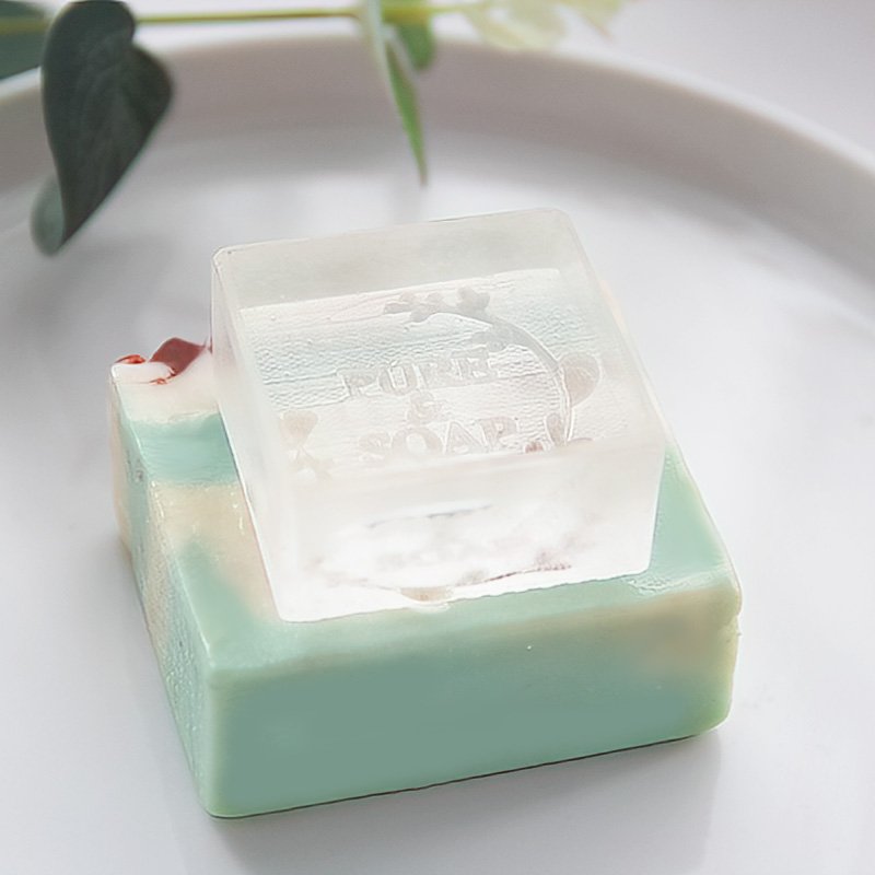 Custom Handmade soap Stamp Personalized logo Acrylic logo Stamp with Handle