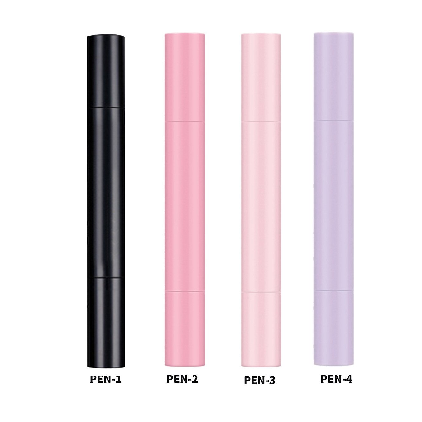 Private Label 22 Colors Fast Dry Black Double-Ended Eye Liner With Stamp Long Lasting Waterproof Liquid Eyeliner Pen