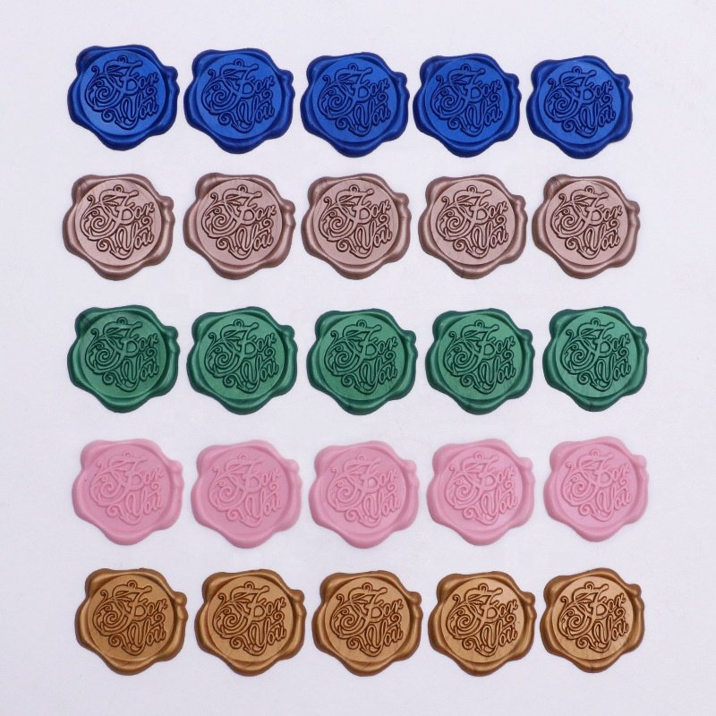 Factory Cheap Price Custom Wax Seal Sticker Self-adhesive Water-resistant 3D Sealing Wax Stickers