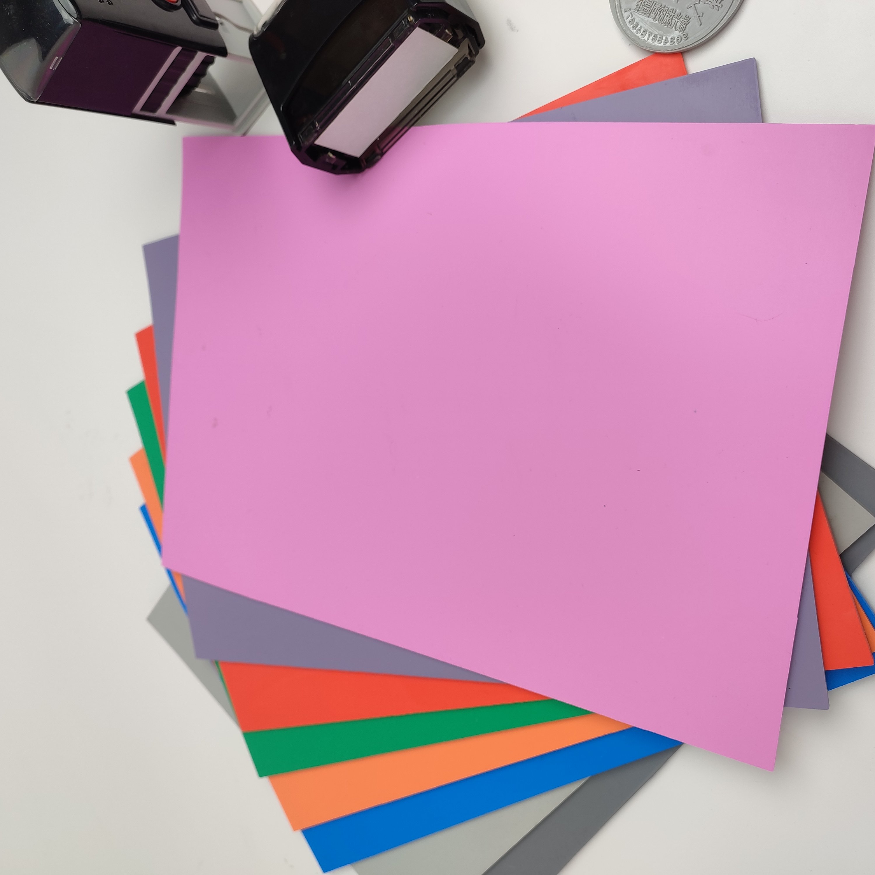 Wholesale Odorless A4 Size Natural Laser Engraving Rubber Pad Laser Engraving Rubber Sheet For Self Inking Rubber Stamp.