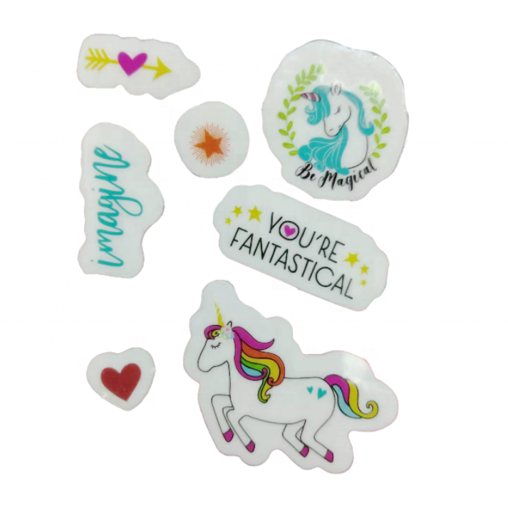 Unicorn Party Favor Funny Rubber Stamper Kids Drawing Self-Inking Plastic Ink Stamp for Decoration DIY Office Use