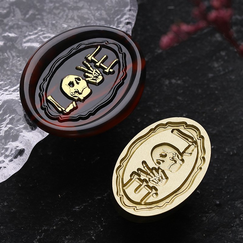 New Dark Series Solid Brass Stamps, Embossed Stamps, Wax Beads, Metal Heads, Stamps, Festival Gifts, Manufacturer Wholesale