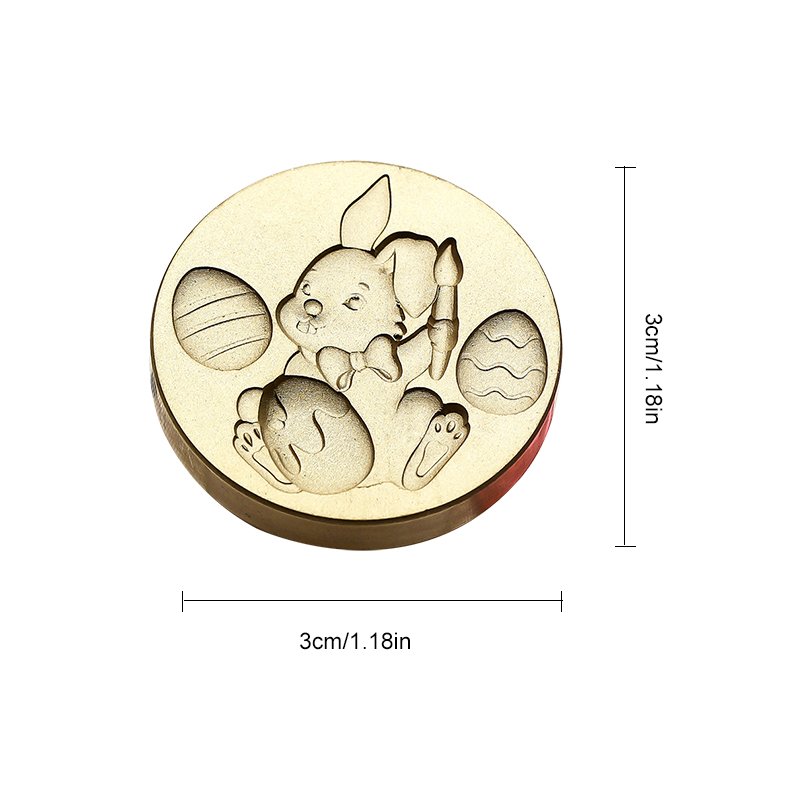 Easter series solid brass stamps, embossed stamps, wax beads, metal heads, stamps, holiday gifts, manufacturerswholesale