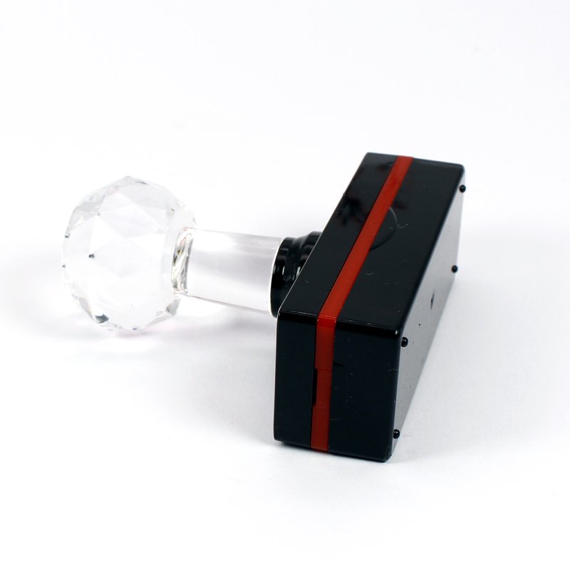 Wholesale 20*20mm Square Flash Stamp Material Crystal Handle Self-inking Stamp Machine Material