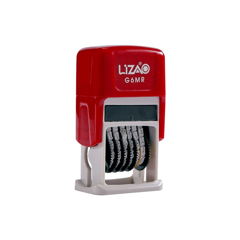 mini stamp genuine letter stamp to number seal rubber ABS plastic roller six number self-inking numbering stamp