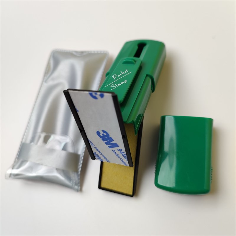 Hight Quality Pocket Stamp Personal Name Custom Flash Self Inking Rubber Pocket Signature Stamps