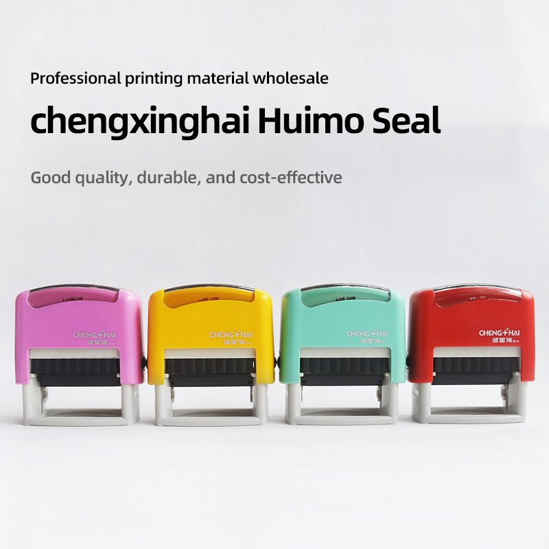 High Quality Self-Inking Office Stamp with Water-Based Ink 38*14mm Plastic for DIY and Scrapbooking