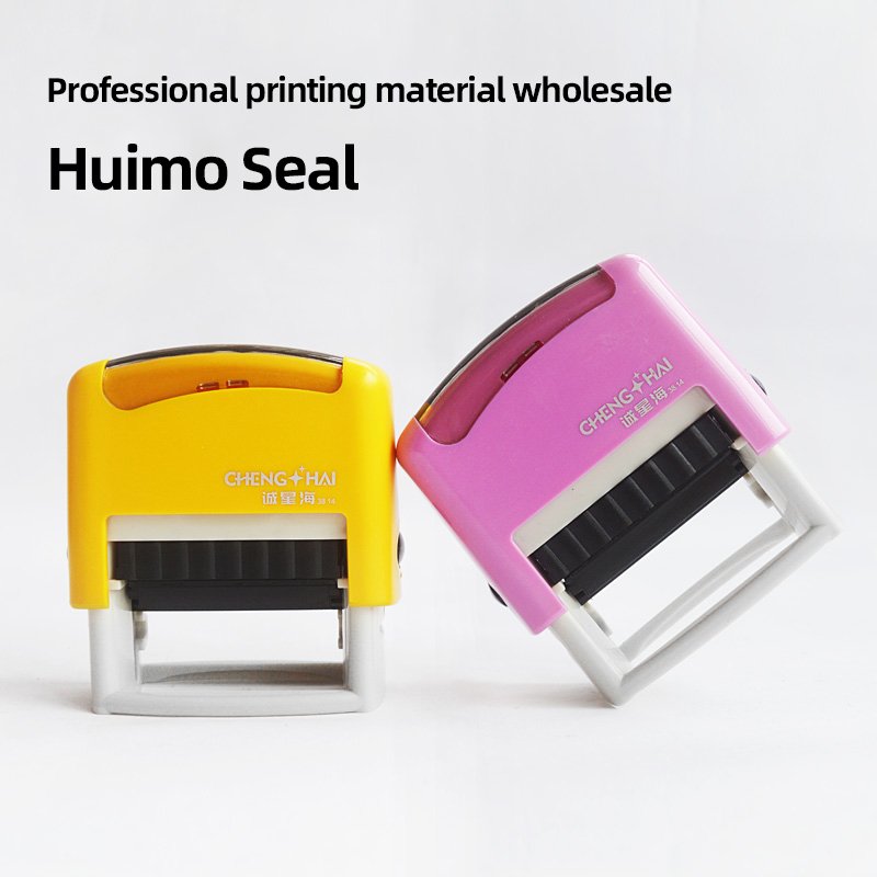 High Quality Self-Inking Office Stamp with Water-Based Ink 38*14mm Plastic for DIY and Scrapbooking
