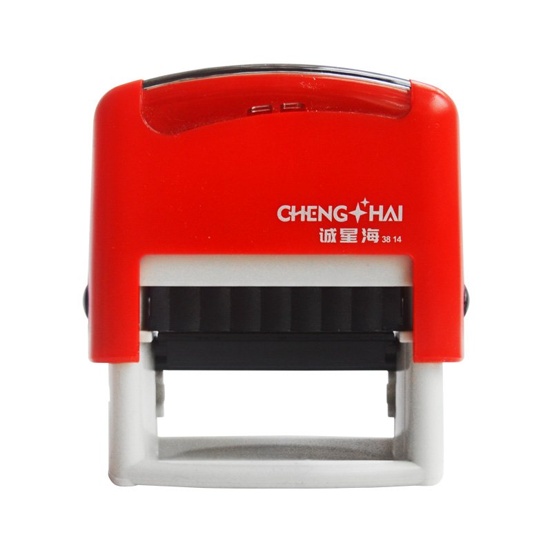 High Quality Self-Inking Office Stamp with Water-Based Ink 38*14mm Plastic for DIY and Scrapbooking