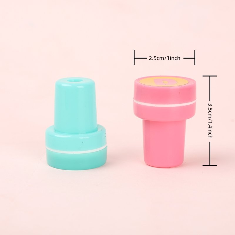 26 Alphabet Self Inking Letter Stamp Round Rubber Stamp Plastic Number Stamp Sets for kids
