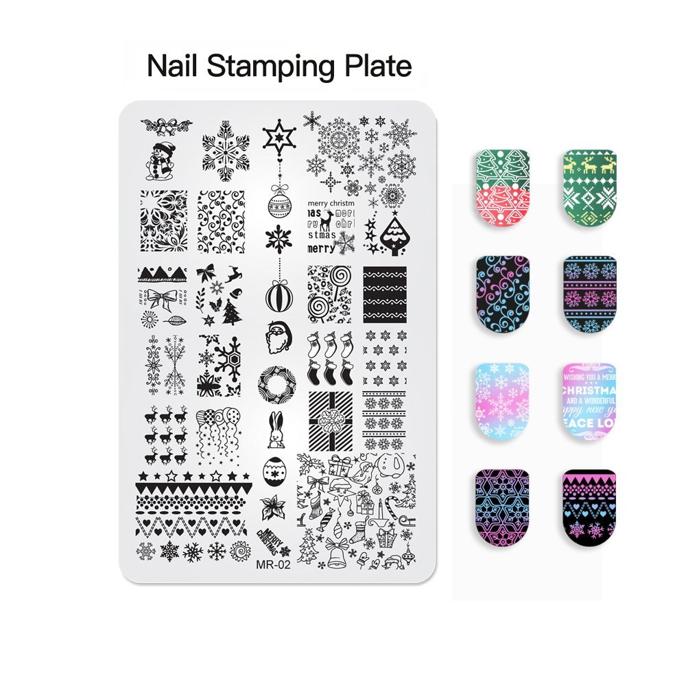 Pure Clear Jelly Silicone Nail Stamp Stamper Kit with Scraper Tool for Nail Art Design