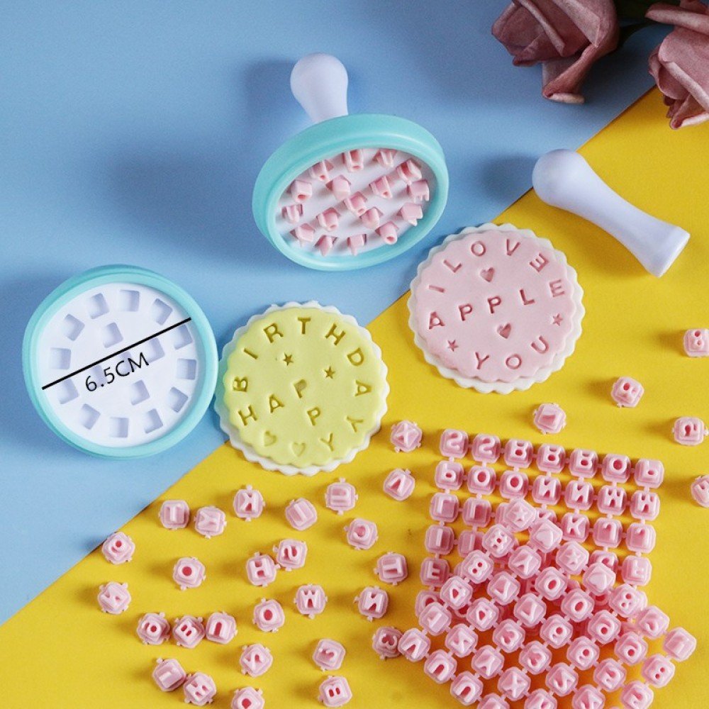 TX DIY Number Letter Clay Stamp Impress Embosser Set Kit Mold Diy Embossing Pottery Clay Tools
