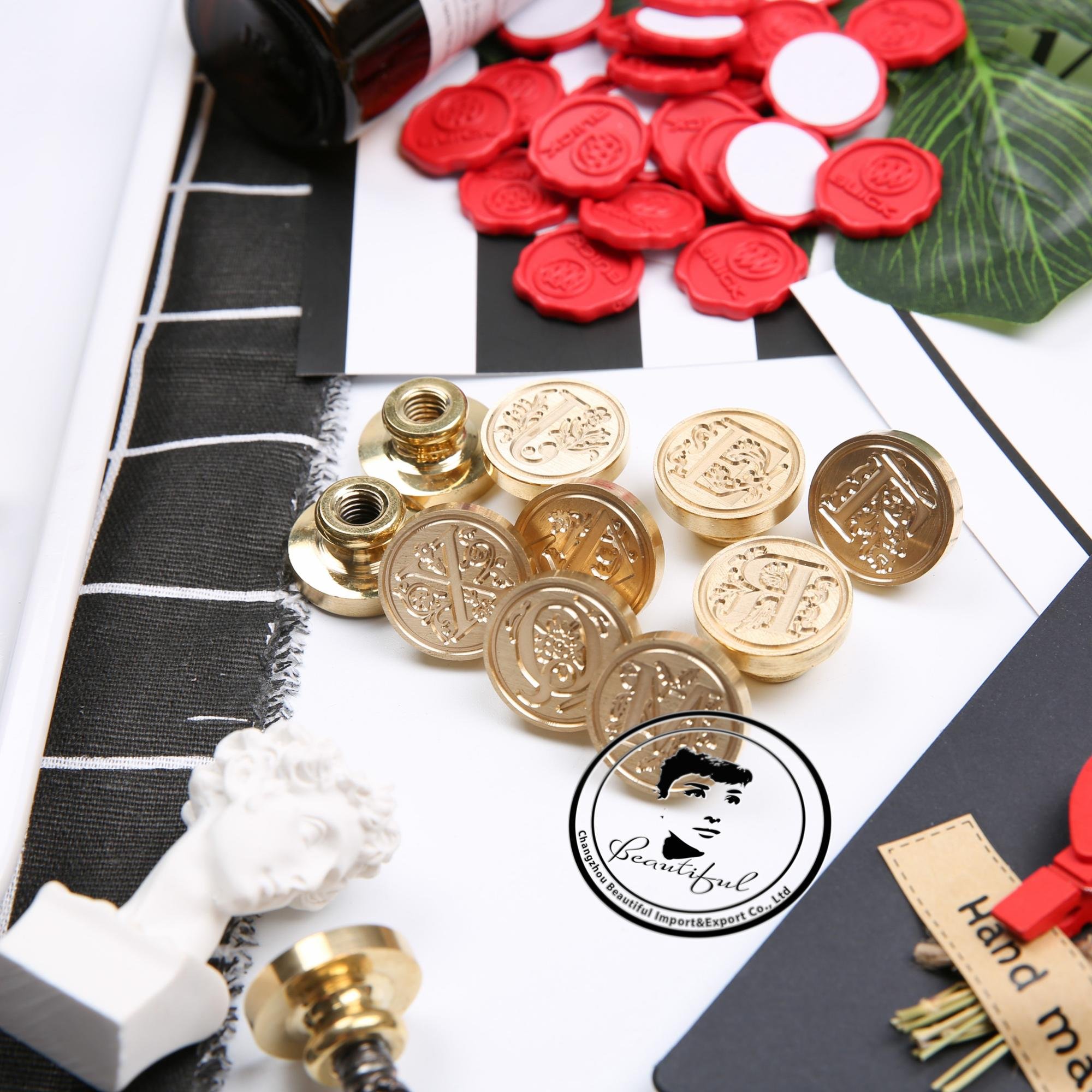 Wax stamp brass head custom logo size