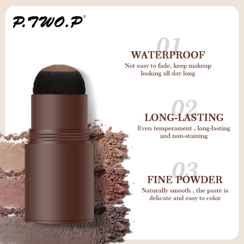 Wholesale Custom Logo 10 MOQ Brow Stamp Shaping Perfect Eyebrow Enhancer Powder Stick Waterproof Eyebrow Stamp Stencil Kit
