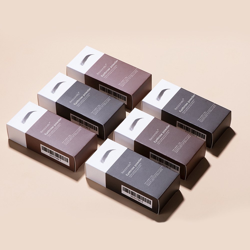 Wholesale Custom Logo 10 MOQ Brow Stamp Shaping Perfect Eyebrow Enhancer Powder Stick Waterproof Eyebrow Stamp Stencil Kit