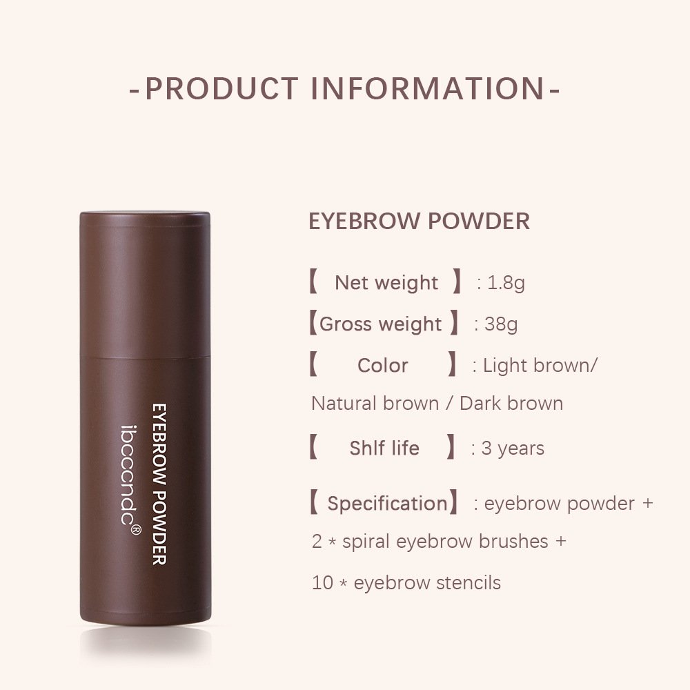 Wholesale Custom Logo 10 MOQ Brow Stamp Shaping Perfect Eyebrow Enhancer Powder Stick Waterproof Eyebrow Stamp Stencil Kit